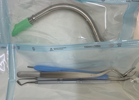 滅菌パック作業